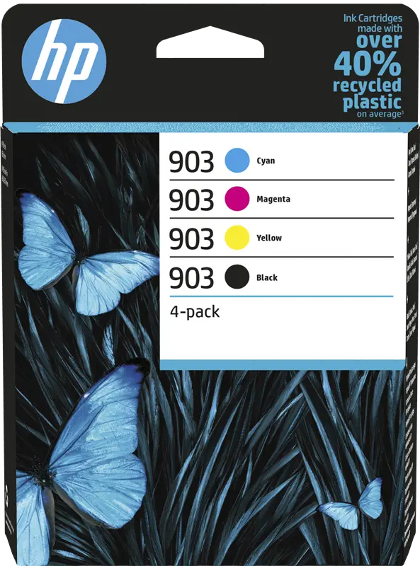 Original HP 903 Multipack Schwarz / Cyan / Magenta / Gelb
