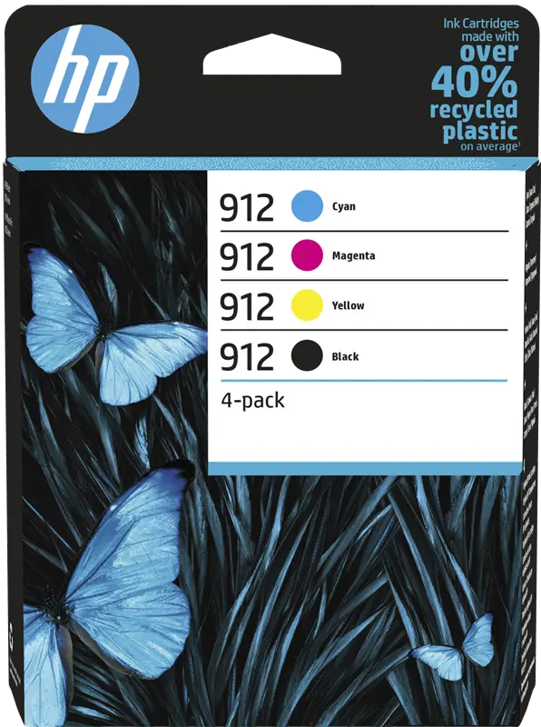 Original HP 912 Multipack Schwarz / Cyan / Magenta / Gelb