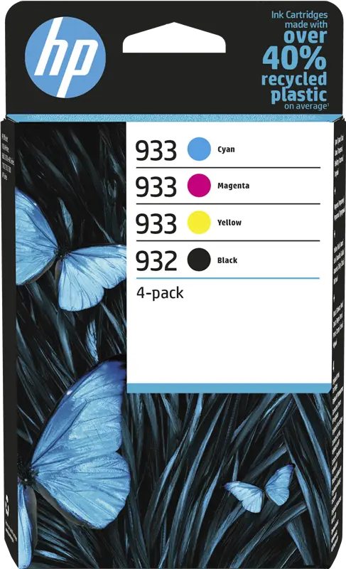Original HP 932 / 933 Multipack Schwarz / Cyan / Magenta / Gelb