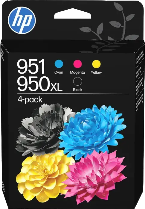 Original HP 950XL / 950 Multipack Schwarz / Cyan / Magenta / Gelb