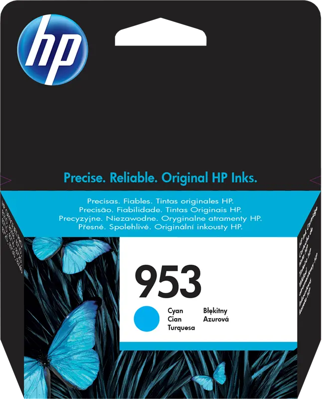 Original HP 953 Cyan Druckerpatrone F6U12AE