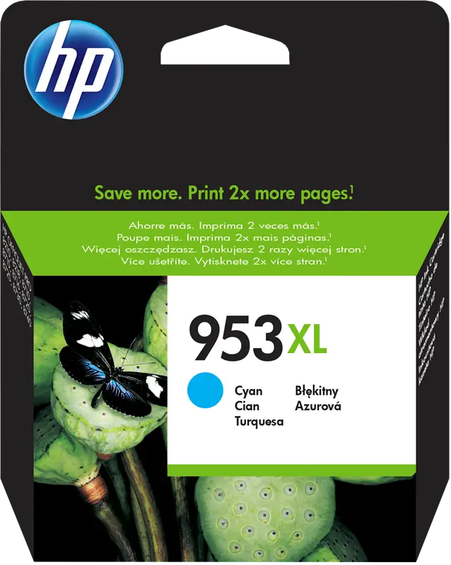 Original HP 953 XL Cyan Druckerpatrone F6U16AE