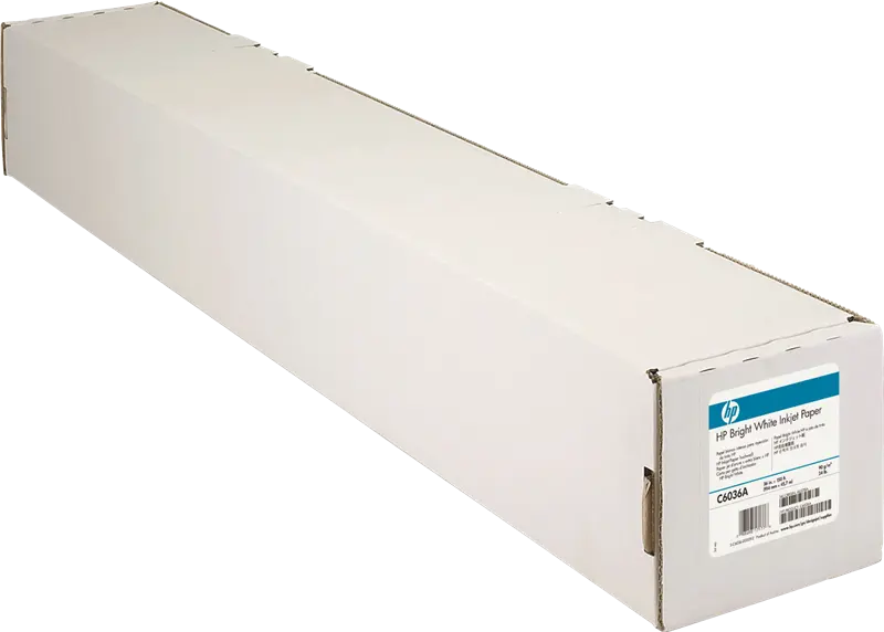 Original HP Bright White Inkjet Paper 914mm x 45,7m Weiss