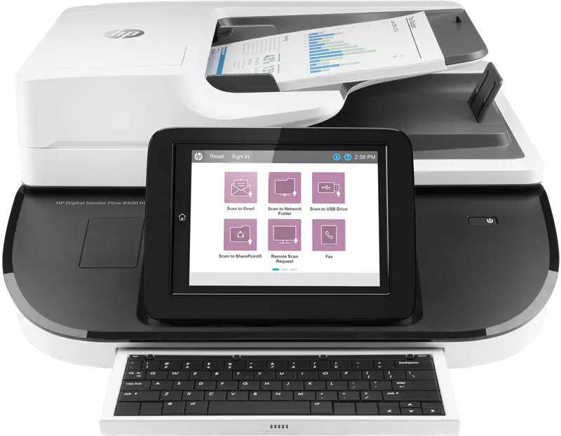 Original HP Digital Sender Flow 8500 fn2 Workstation Dokumentenscanner