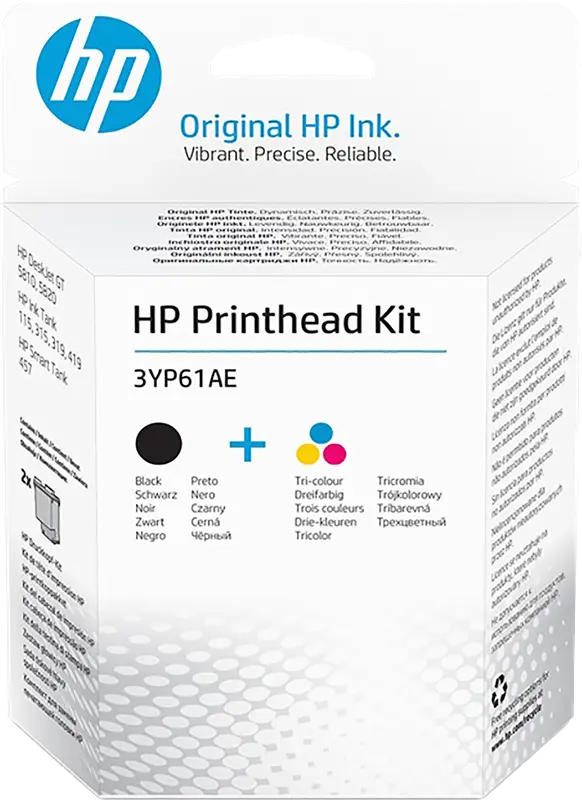 Original HP Druckkopf-Kit Druckkopf Schwarz / Cyan / Magenta / Gelb (3YP61AE)