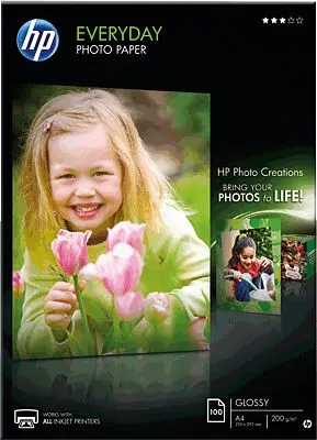 Original HP Everyday Fotopapier A4 Weiss