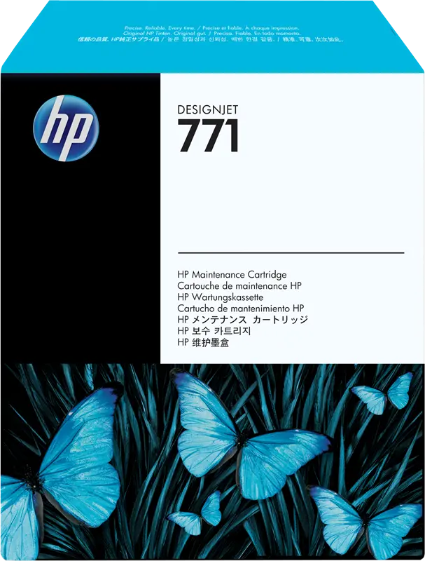 Original HP Reinigungspatrone 771 Transparent