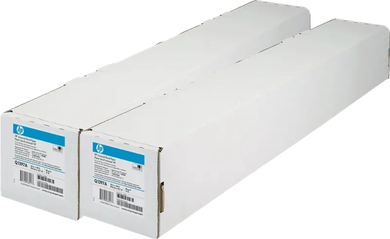 Original HP Universal Bondpapier 914mm x 45,7m, 2 Pack Weiss