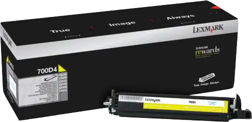 Original Lexmark Entwicklereinheit {Long} 700D4 Gelb (70C0D40)