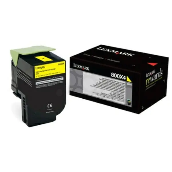 Original Lexmark Toner 80C0X40 | 800X4 Farbe