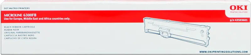 Original OKI 43503601 Schwarz Farbband 6300FB
