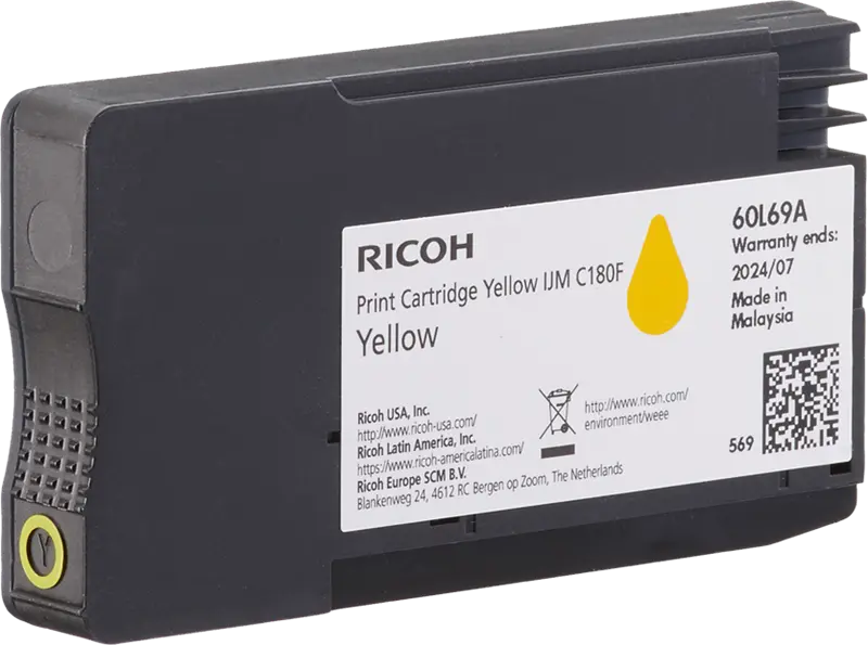 Original Ricoh IJM C180F Gelb Druckerpatrone 408520