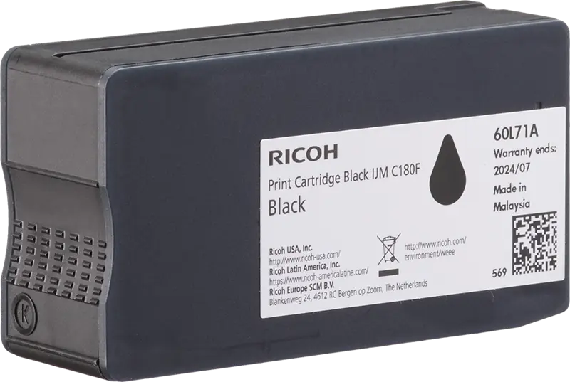 Original Ricoh IJM C180F Schwarz Druckerpatrone 408517