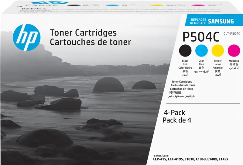 Original Samsung CLT-P504C Multipack Schwarz / Cyan / Magenta / Gelb
