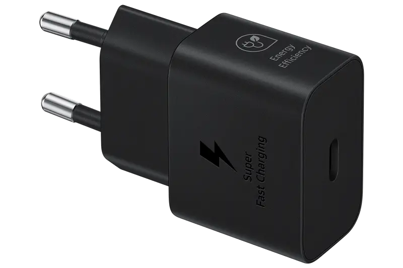 Original Samsung Schnellladeadapter mit Datenkabel 25 Watt Schwarz
