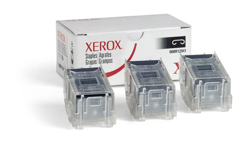 Original Xerox 008R12941 Nachfüll-Heftklammern für Advanced Schwarz / Transparent