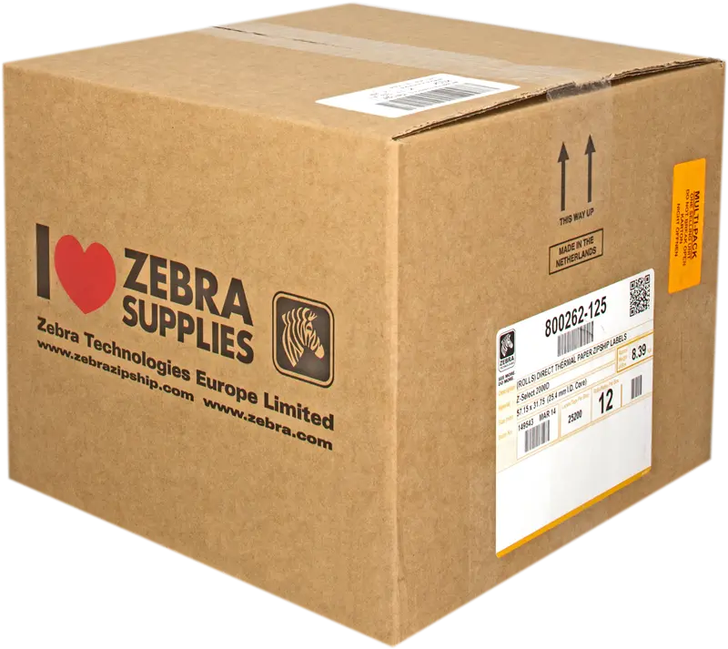 Original Zebra Z-Select 2000D Thermoetiketten 57mm x 32mm Weiss
