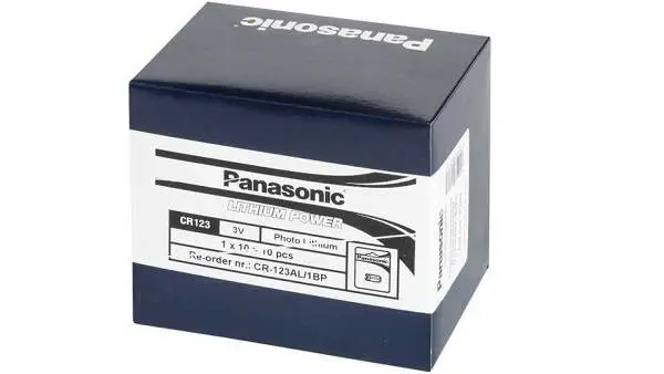 Panasonic CR123A 10-er Pack