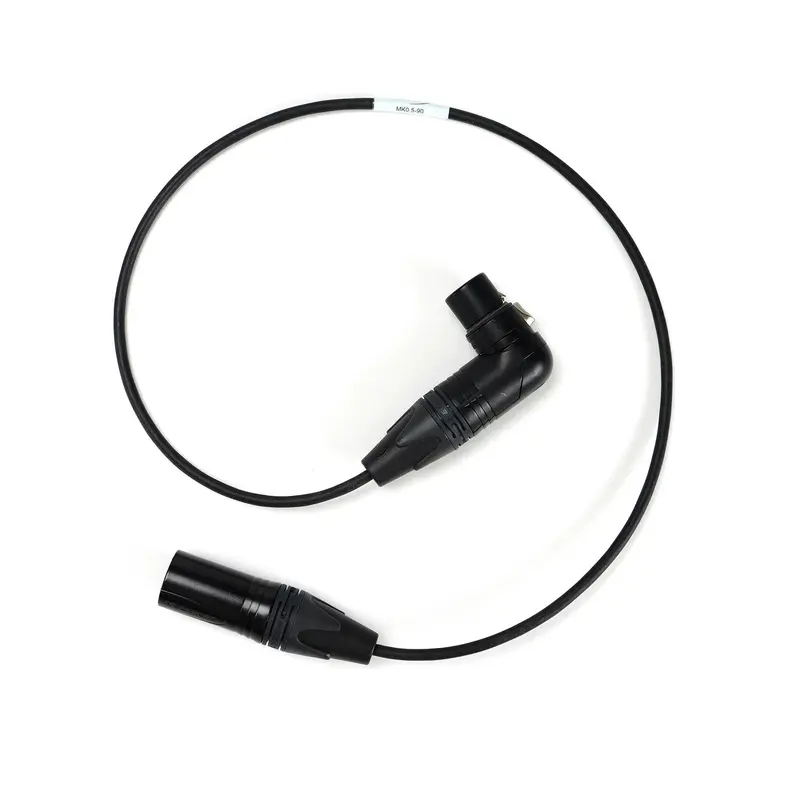 Perivox® Mikrofonkabel, mono XLR-3F (90°) auf XLR-3M