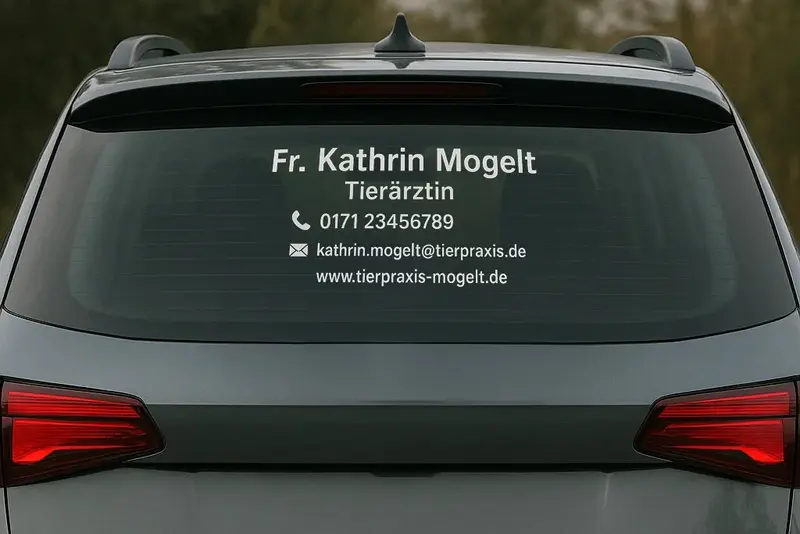 Personalisierte Autoaufkleber
