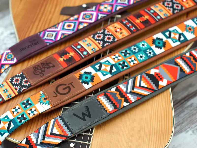 Personalized Guitar Strap - 4 Different Pattern Available
