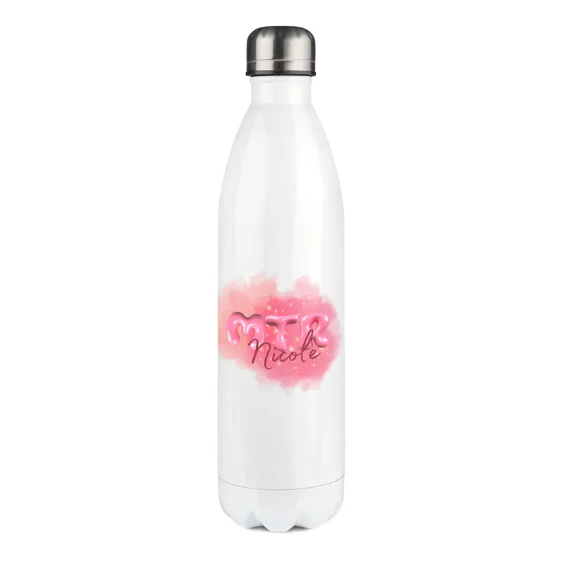 Pink MTR Nicole oder dein Name - EDELSTAHL-THERMOSFLASCHE 750 ml