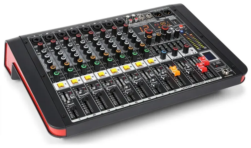 Power Dynamics PDM-M804A 8-Kanal Musik Mixer mit Verstärker