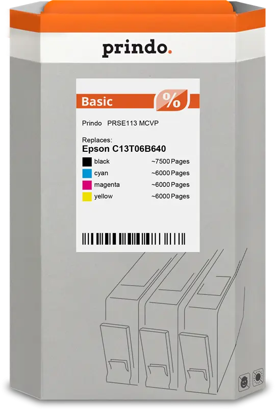 Prindo Basic Multipack Schwarz / Cyan / Magenta / Gelb (PRSE113 MCVP)