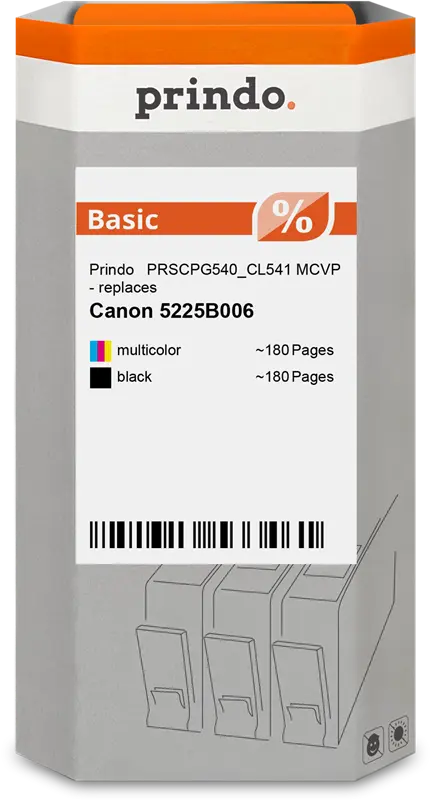 Prindo Basic Multipack Schwarz / mehrere Farben (PRSCPG540_CL541 MCVP)