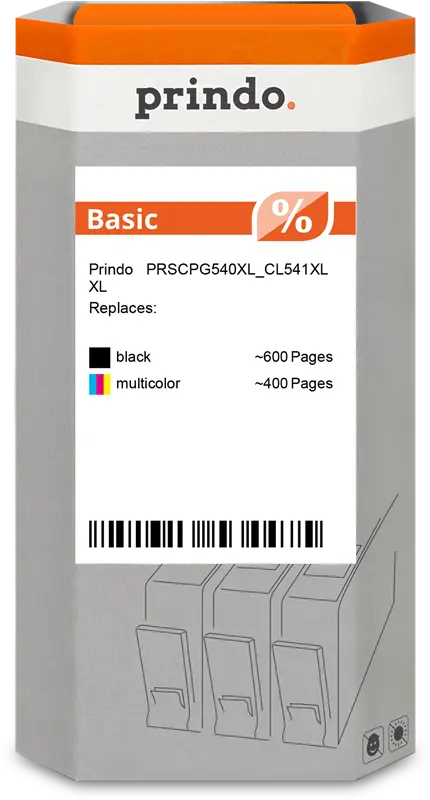 Prindo Basic XL Multipack Schwarz / mehrere Farben (PRSCPG540XL_CL541XL)