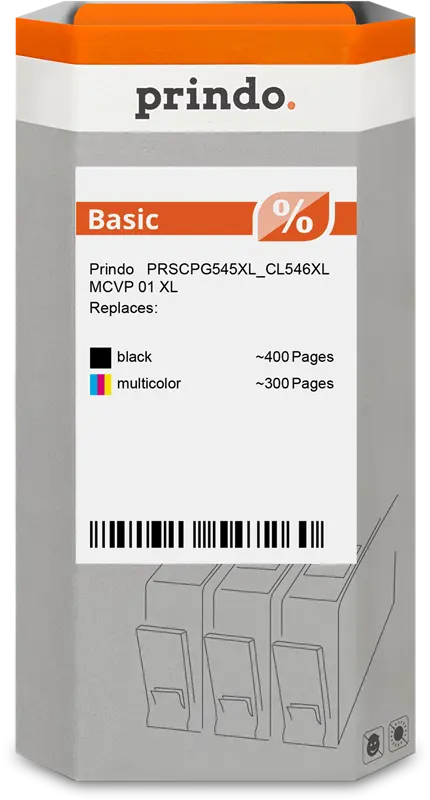 Prindo Basic XL Multipack Schwarz / mehrere Farben (PRSCPG545XL_CL546XL MCVP 01)