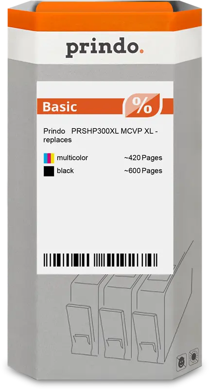 Prindo Basic XL Multipack Schwarz / mehrere Farben (PRSHP300XL MCVP)