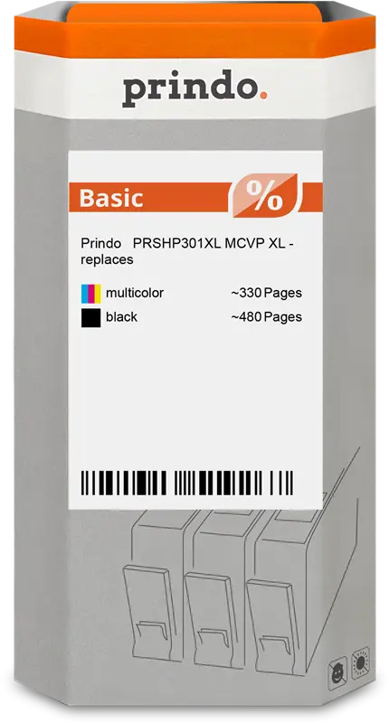 Prindo Basic XL Multipack Schwarz / mehrere Farben (PRSHP301XL MCVP)