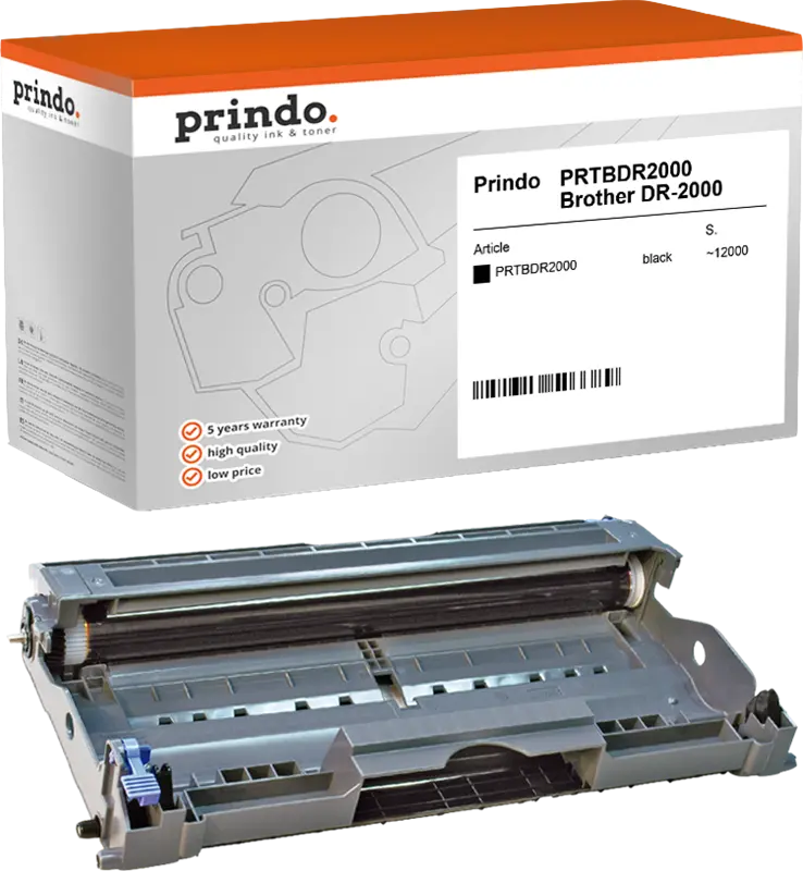 Prindo Classic Bildtrommel Schwarz (PRTBDR2000)