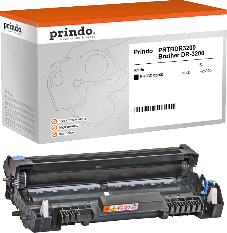 Prindo Classic Bildtrommel Schwarz (PRTBDR3200)