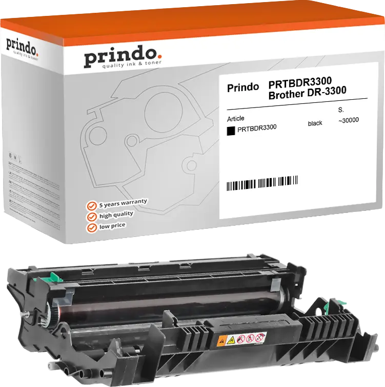 Prindo Classic Bildtrommel Schwarz (PRTBDR3300)