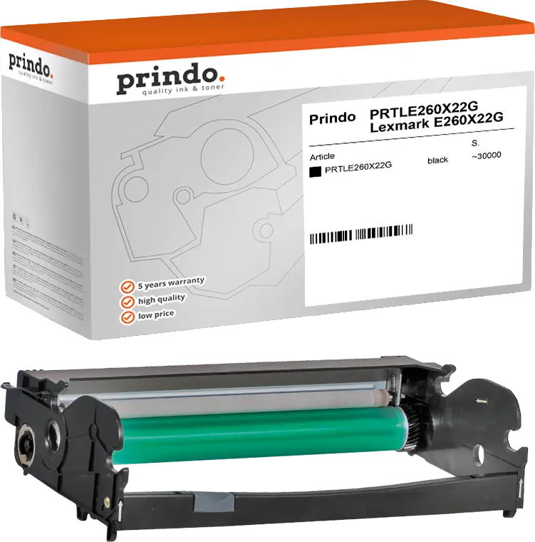 Prindo Classic Bildtrommel Schwarz (PRTLE260X22G)