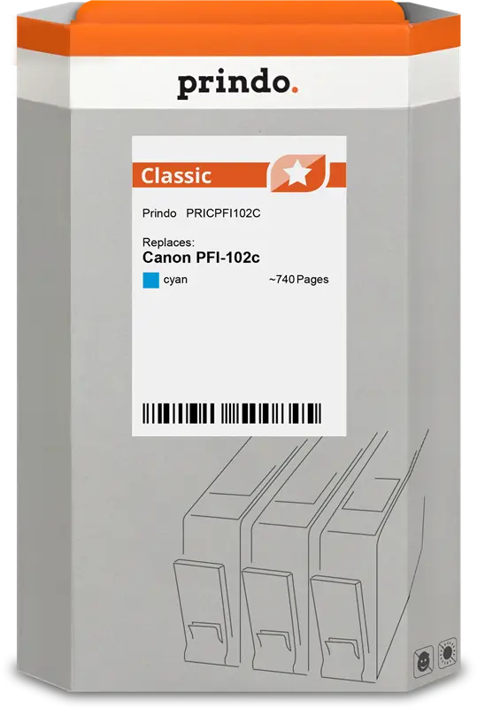 Prindo Classic Cyan Druckerpatrone PRICPFI102C