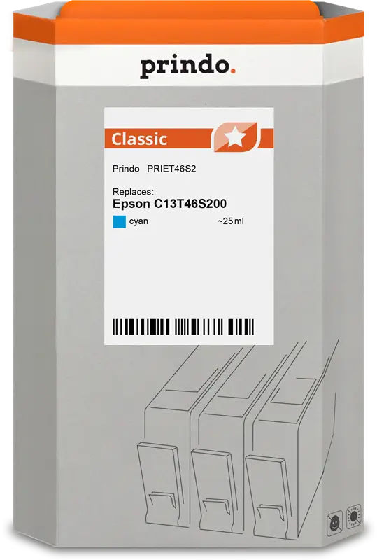 Prindo Classic Cyan Druckerpatrone PRIET46S2