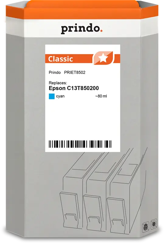 Prindo Classic Cyan Druckerpatrone PRIET8502