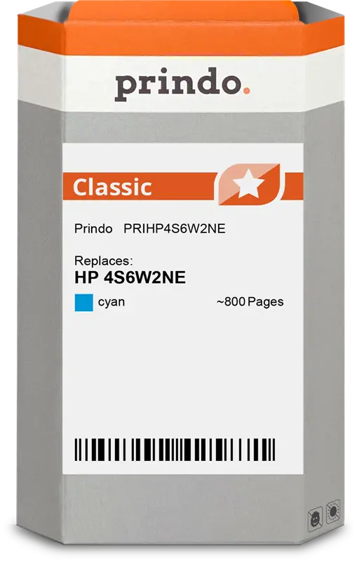 Prindo Classic Cyan Druckerpatrone PRIHP4S6W2NE