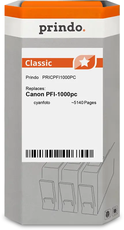 Prindo Classic Cyan (Foto) Druckerpatrone PRICPFI1000PC