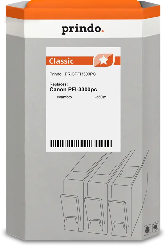 Prindo Classic Cyan (Foto) Druckerpatrone PRICPFI3300PC