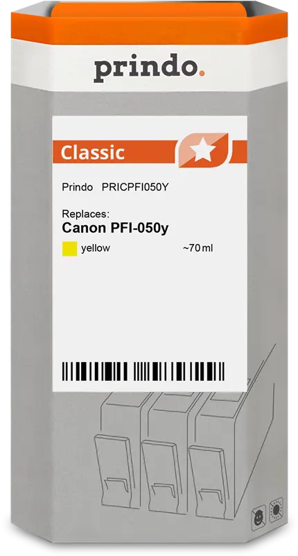 Prindo Classic Gelb Druckerpatrone PRICPFI050Y