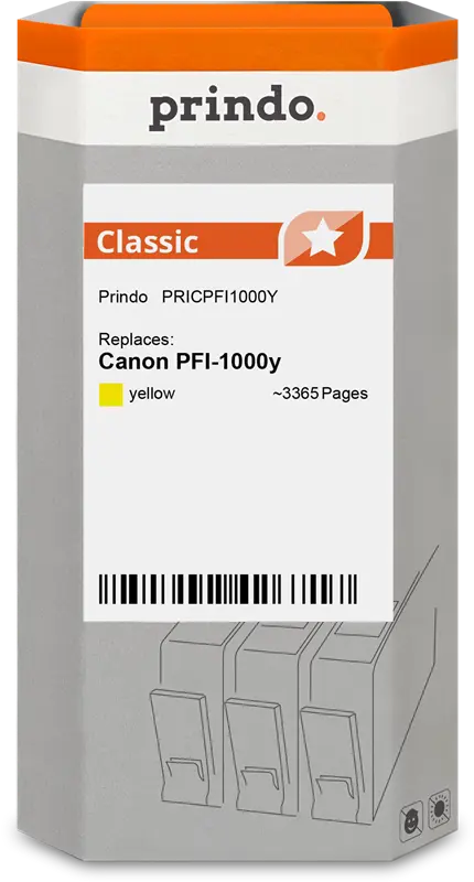 Prindo Classic Gelb Druckerpatrone PRICPFI1000Y