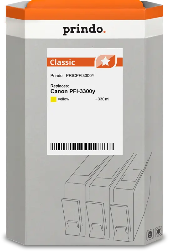 Prindo Classic Gelb Druckerpatrone PRICPFI3300Y