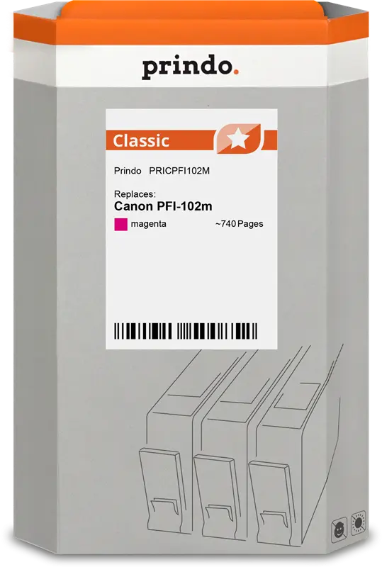 Prindo Classic Magenta Druckerpatrone PRICPFI102M