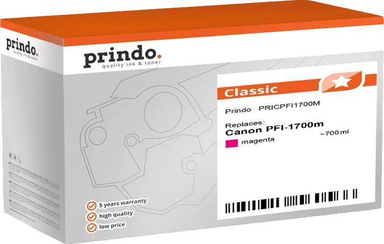 Prindo Classic Magenta Druckerpatrone PRICPFI1700M