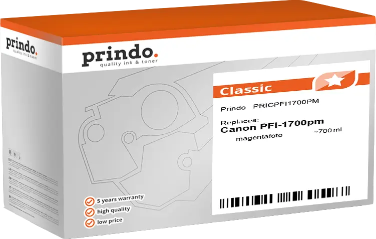 Prindo Classic Magenta (Foto) Druckerpatrone PRICPFI1700PM