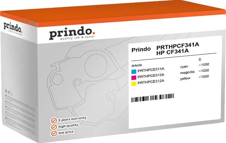 Prindo Classic Multipack Cyan / Magenta / Gelb (PRTHPCF341A)